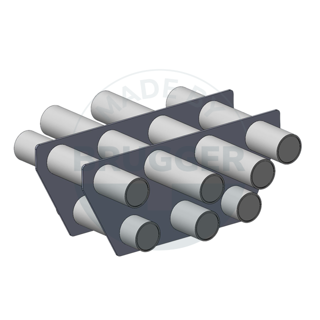 Magnetic filter-MS175HFSo00rh00-drawing-brugger | © Brugger GmbH Magnetic filter grid made of hard ferrite | © Brugger GmbH